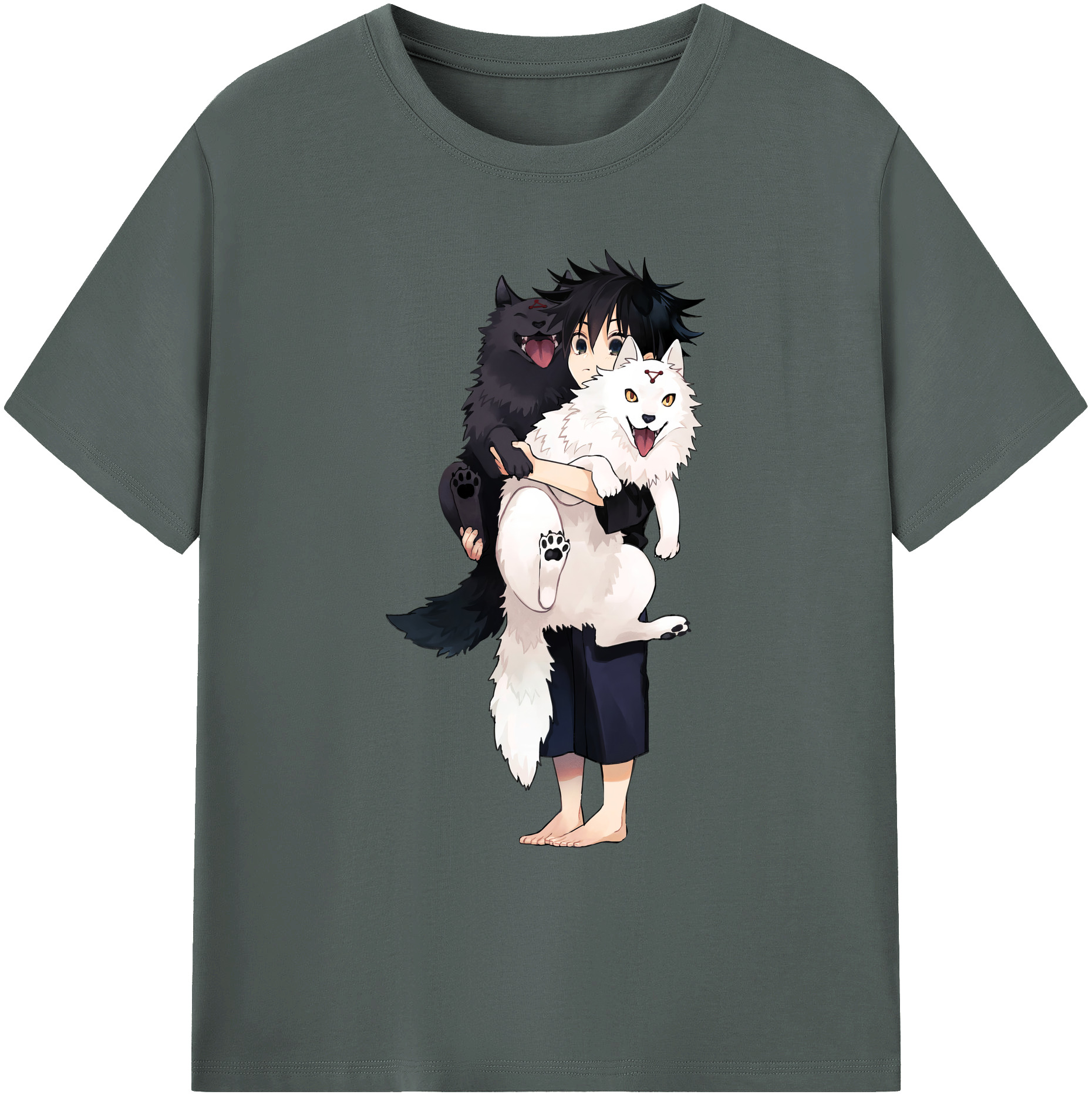 （画像用） 呪術廻戦 Jujutsu Kaisen 綿100％ メンズ半袖Tシャツ｜肌触りやわらか＆通気性